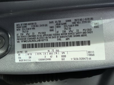 2020 Ford Escape Titanium