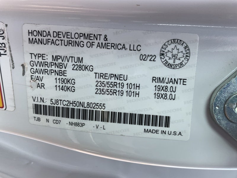 2022 Acura RDX w/Technology Package
