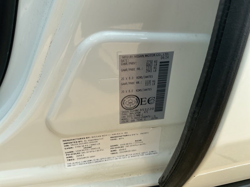 2024 INFINITI QX60 SENSORY
