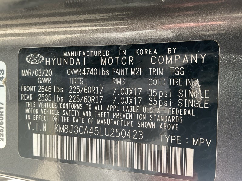 2020 Hyundai Tucson Value