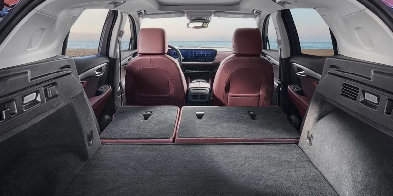 2026 Buick Envision interior with rear seats folded for expanded cargo space