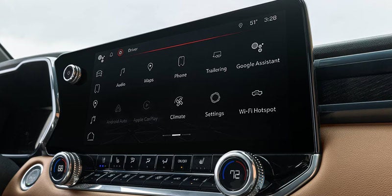 2026 GMC Canyon touchscreen infotainment system with Google Built-In