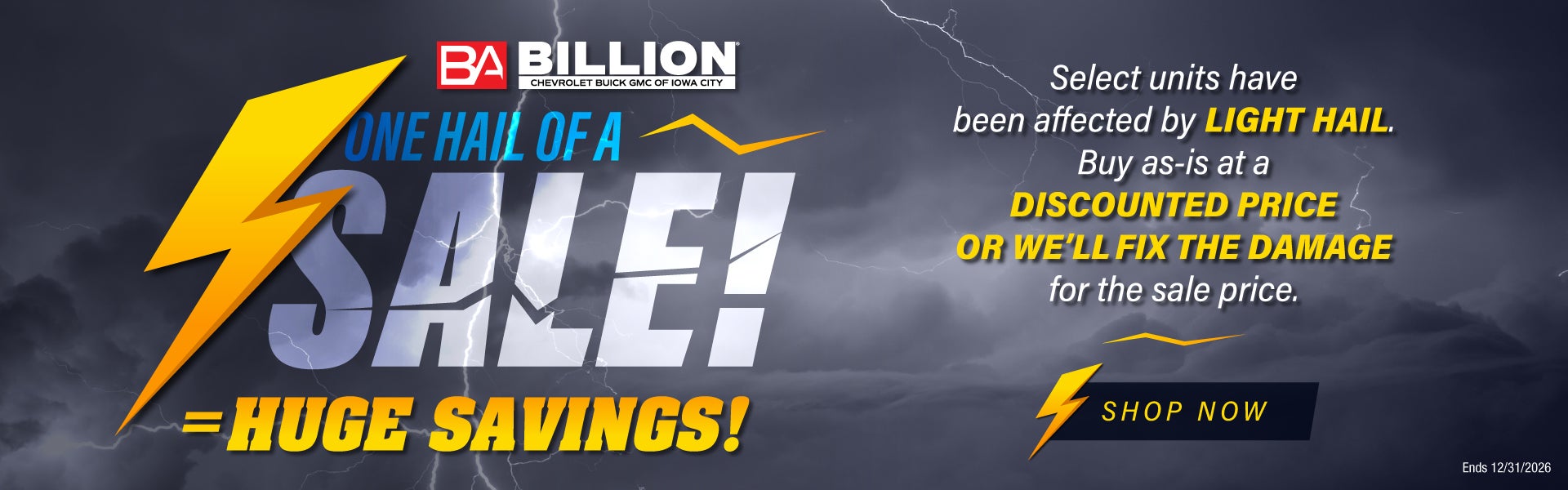 HAIL SALE