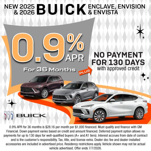 NEW 2025 & 2026 BUICK ENCLAVE, ENVISION & ENVISTA