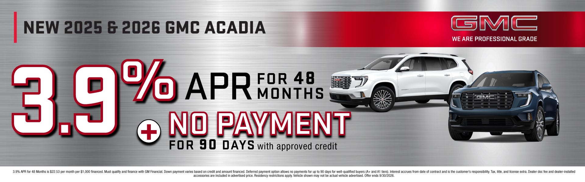 NEW 2025 & 2026 GMC ACADIA