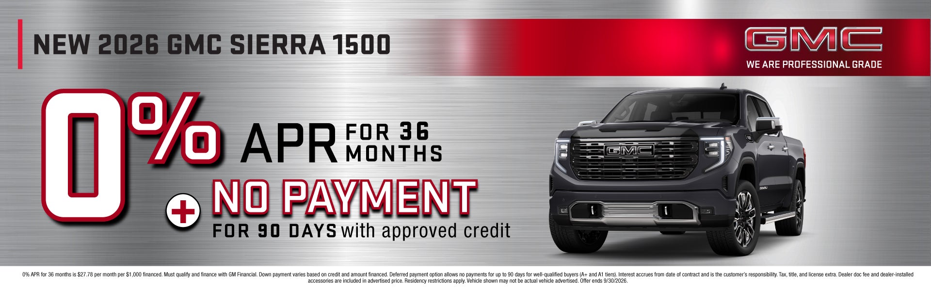 NEW 2026 GMC SIERRA 1500
